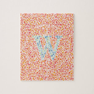 "W" Eye Test Jigzaag Legpuzzel