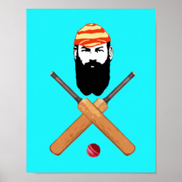 W G Grace  cricketer Poster