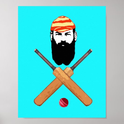W G Grace  cricketer Poster (Voorkant)