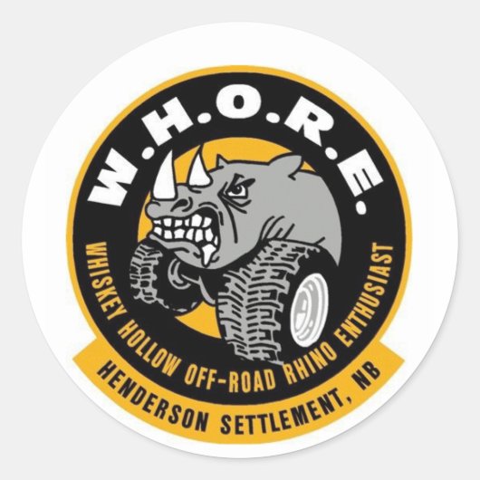 W.H.O.R.E. STICKER (Voorkant)