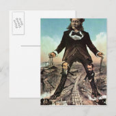 W.H. Vanderbilt als 'Colossus of Roads' Briefkaart (Voorkant / Achterkant)