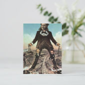 W.H. Vanderbilt als 'Colossus of Roads' Briefkaart (Staand voorkant)