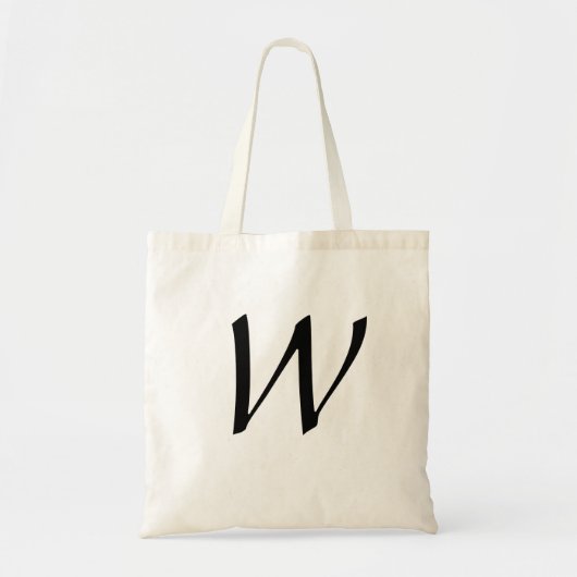 (w) Handtekening Eenvoudige gift Tote Bag (Voorkant)