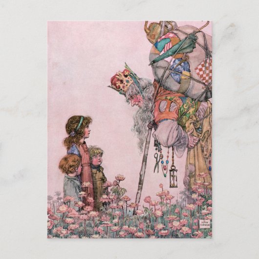 W Heath Robinson Illustration Bill the Minder Briefkaart (Voorkant)