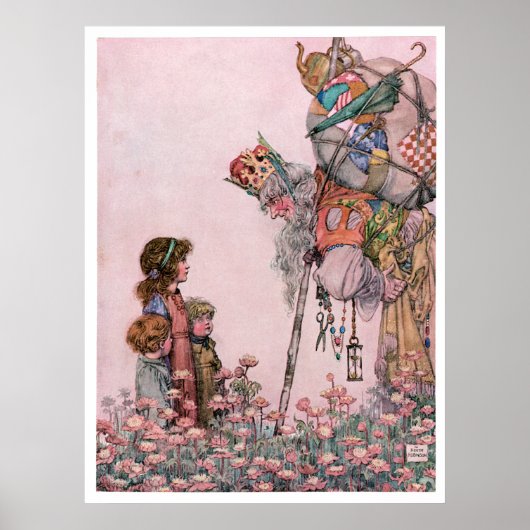 W Heath Robinson Illustration Bill the Minder Poster (Voorkant)