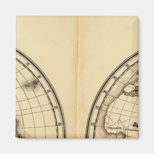 W Hemisphere E Hemisphere 2 Magneet (Voorkant)