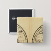 W Hemisphere E Hemisphere 2 Vierkante Button 5,1 Cm (Voorkant /achterkant)