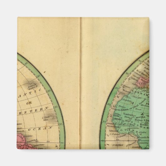 W Hemisphere E Hemisphere Magneet (Voorkant)