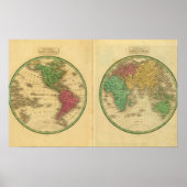 W Hemisphere E Hemisphere Poster (Voorkant)