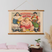 W. Hollmann's Giant Children en Prize Baby. Hangend Wandkleed (Slaapkamer)