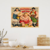 W. Hollmann's Giant Children en Prize Baby. Poster (Keuken)