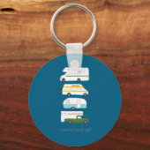 W Hook Up Funny Campervan Vanlife Rv Trailer  Sleutelhanger (Voorkant)