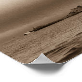 W Hotel in Barcelona, op het strand van Barcelona. Poster (Hoek)