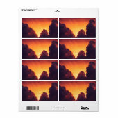 w in weer etiket (Full Sheet)