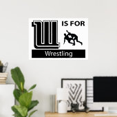 W is bestemd voor rusteling poster (Thuiskantoor)