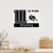 W is bestemd voor rusteling poster (Keuken)