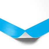 W is voor blauwe naam Foto Perfect Poster (Hoek)