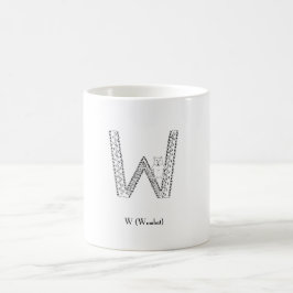 W is voor vrouwen koffiemok