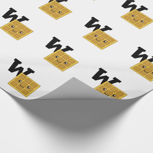 W is voor Waffle Cadeaupapier (Hoek)