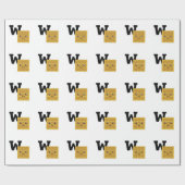 W is voor Waffle Cadeaupapier (Vlak)