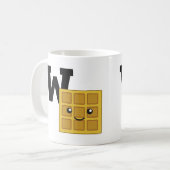 W is voor Waffle Koffiemok (Voorkant links)