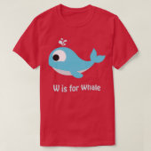 W is voor walvis t-shirt (Design voorkant)