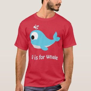 W is voor walvis t-shirt