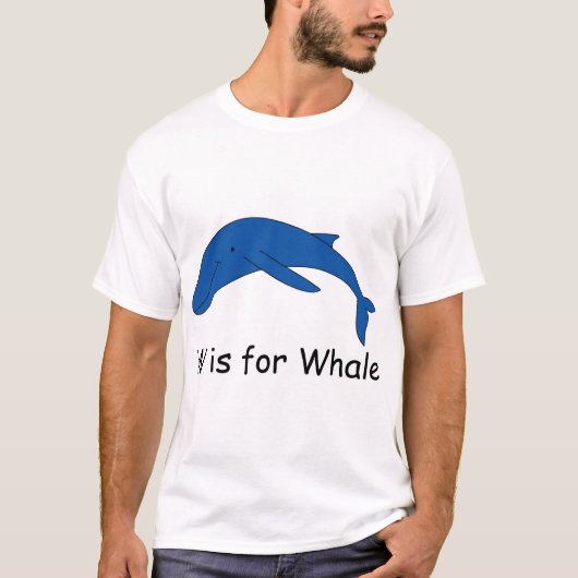 W is voor walvis t-shirt (Voorkant)
