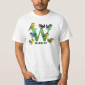 W is voor Warbler T-shirt (Voorkant)