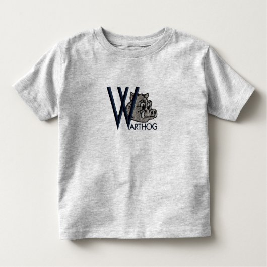 W is voor Warthog Kinder Shirts (Voorkant)