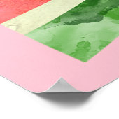 W is voor Watermeloen Poster (Hoek)