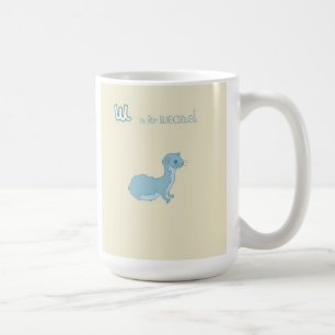 W is voor Weasel Koffiemok