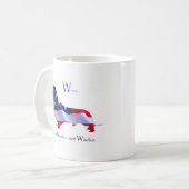 W is voor Weiner-Mok Koffiemok (Voorkant links)