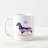 W is voor Weiner-Mok Koffiemok (Links)