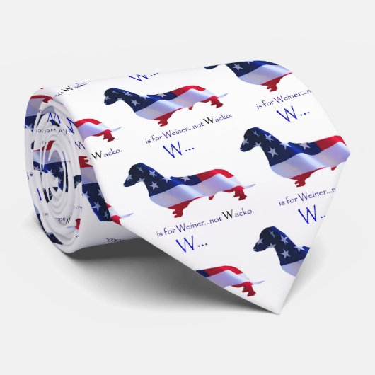 W is voor Weiner, niet voor Wacko Stropdas (Opgerold)