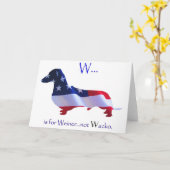 W is voor Wenskaart Weiner Kaart (Gele Bloem)