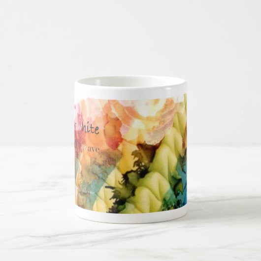 W is voor White alphabet art mok (Center)