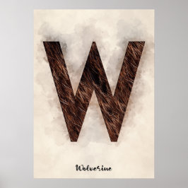 W is voor Wolverine Poster
