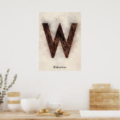 W is voor Wolverine Poster (Keuken)