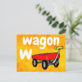 w - kaart voor wagonflits (Staand voorkant)
