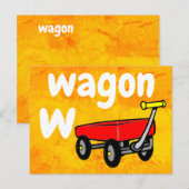 w - kaart voor wagonflits (Voorkant / Achterkant)