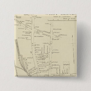 W Libanon PO Vierkante Button 5,1 Cm