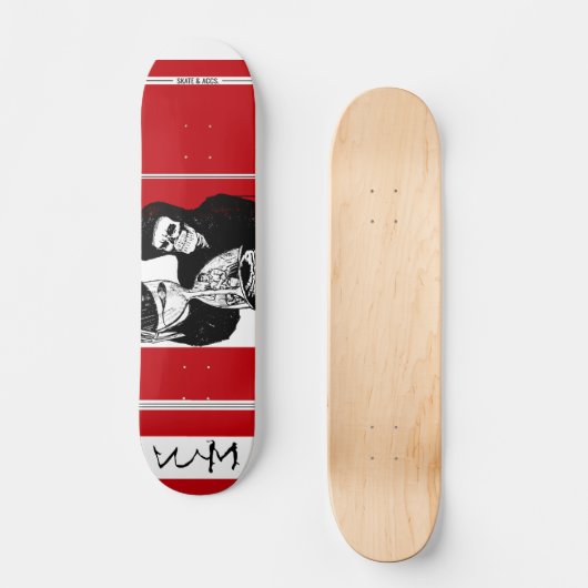 W.M. Skateboard Deck - Grim Reaper Edition (Voorkant)