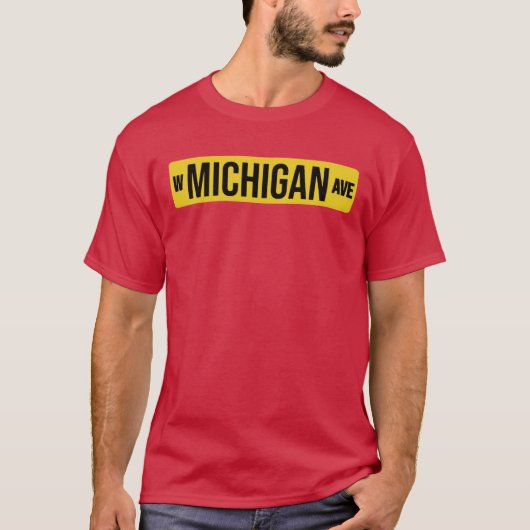W MICHIGAN AVE black WESTERN MICHIGAN T-shirt (Voorkant)