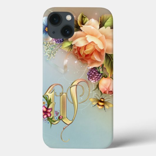 W Monogram  iPad Air Hoesje (Achterkant)