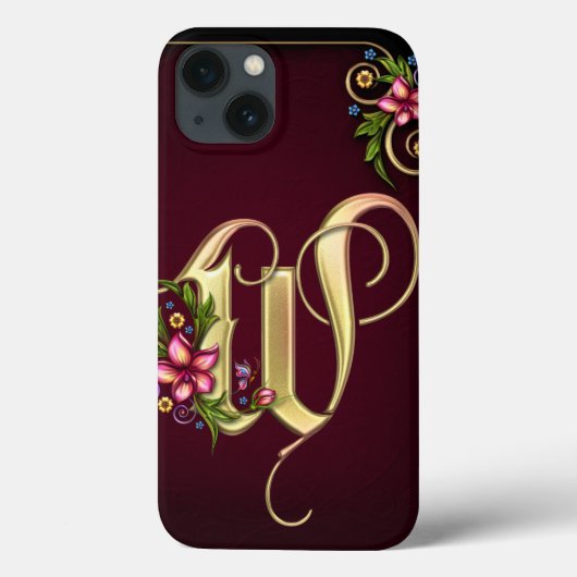 W Monogram iPad-aircase Case-Mate iPhone Case (Achterkant)