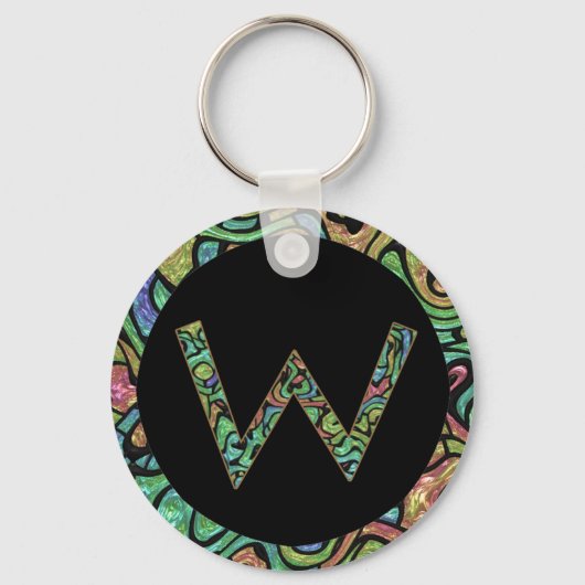 W Monogram Sleutelhanger (Voorkant)