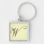 "W" Monogram - Sleutelhanger (Voorkant)
