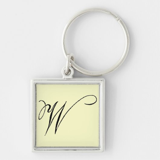 "W" Monogram - Sleutelhanger (Voorkant)