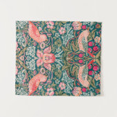 W. Morris Aardbei Dief Roze Wandtapijt Wandkleed (Voorkant (horizontaal))